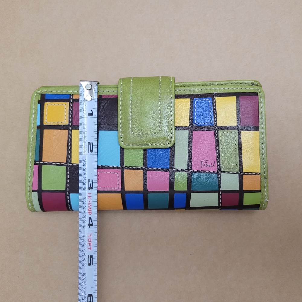 Fossil Multicolor Patchwork Women's Wallet